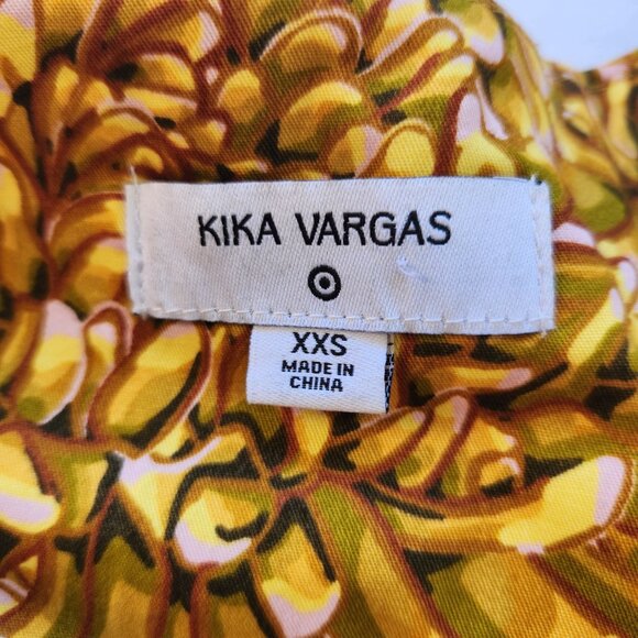 Kika Vargas Floral Quilted Jacket Flowers Mums Cottagecore Boho Cute Grandma XXS - Picture 6 of 10